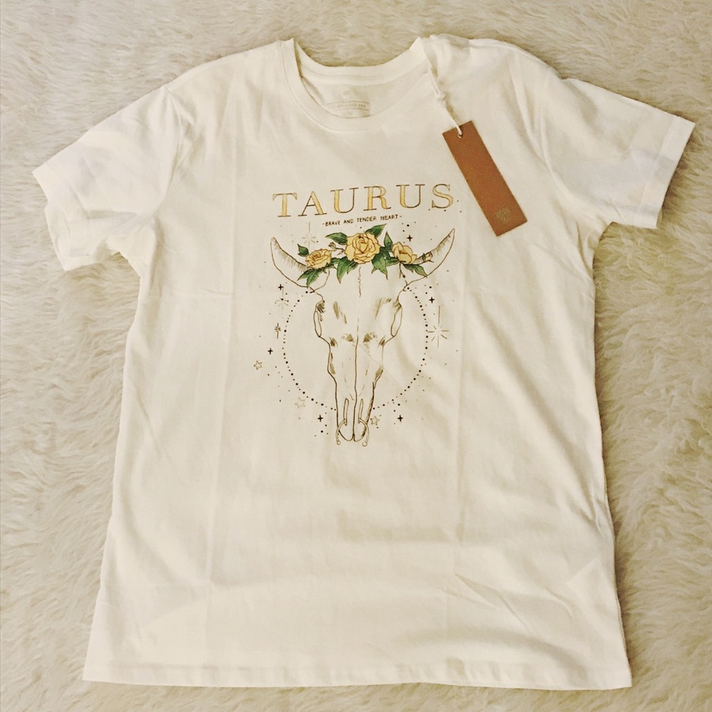 Taurus Zodiac Graphic Shirt, Medium, NWT